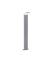 Garden bollard Metal Style, Gray Aluminum
