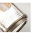 Kichler exterior wall light Aluminum, brass, transparent grained glass Burnished bronze