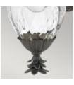 Applique murale extérieur Plantation Verre optique transparent,aluminium Musée Noir