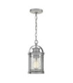 Exterior pendant light Quoizel Aluminum, steel, transparent grained glass Industrial aluminum