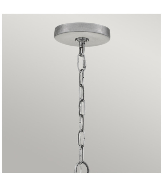 Lampada a sospensione per esterni Quoizel Alluminio, acciaio, vetro granulato trasparente. Alluminio industriale