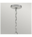 Exterior pendant light Quoizel Aluminum, steel, transparent grained glass Industrial aluminum