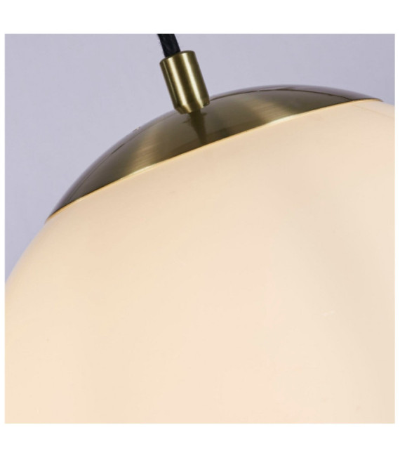 Atom pendant light Mild steel, glass Brass