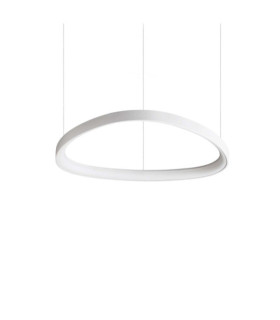 Lámpara colgante LED Gemini metal, plástico blanco