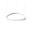 Gemini LED Pendant Light Metal, White Plastic