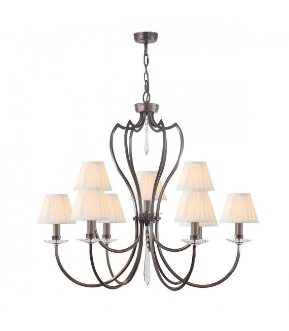 Pimlico Pendelleuchte, dunkle Bronze, 6 Glühbirnen
