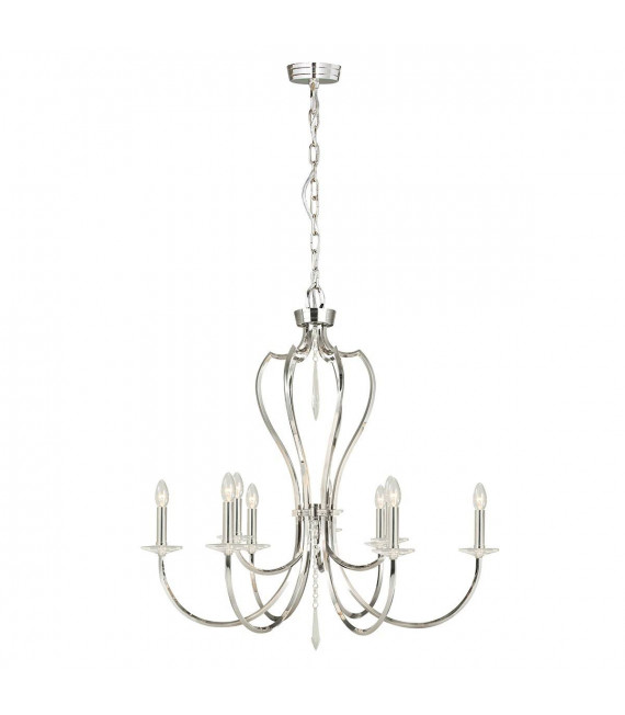 Lámpara colgante Pimlico, bronce oscuro, 9 bombillas