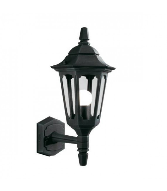 Lampada da parete Parish, nera