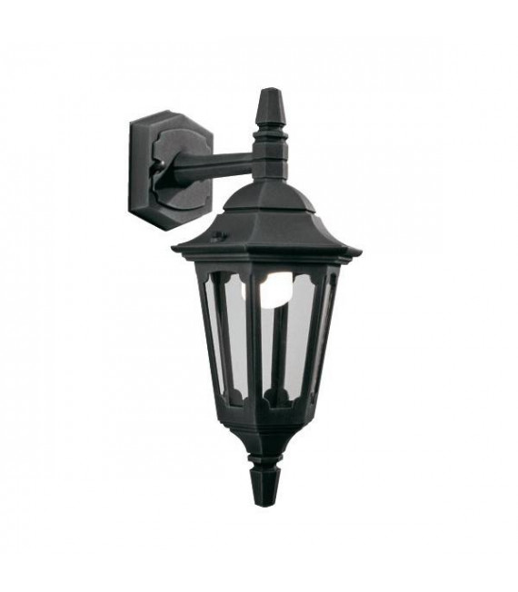 Pfarrwandlampe, schwarz, klein