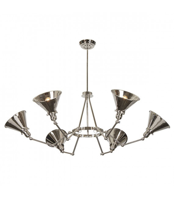 Provence Pendelleuchte, antikes Messing