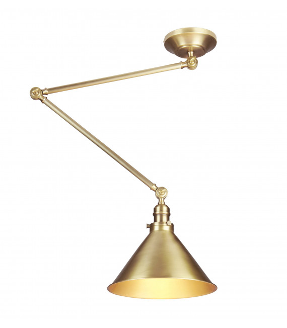 plafonnier ventilateur vintage 2 ampoules e27 max 60w brun patiné