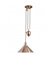 plafonnier ventilateur vintage 2 ampoules e27 max 60w brun patiné