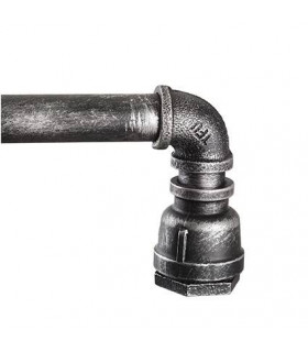 PLUMBER aplique negro antiguo 3 bombillas