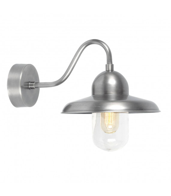 Sheldon Wandleuchte, antikes Nickel