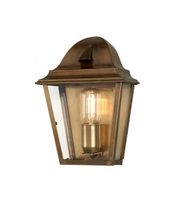 Hyde Park Wandleuchte, antike Bronze und Glas