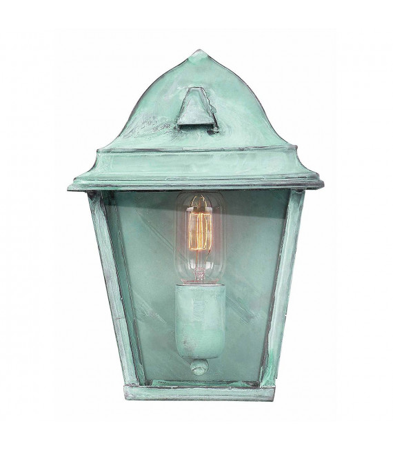 St. James Wandleuchte, antike Bronze und Glas