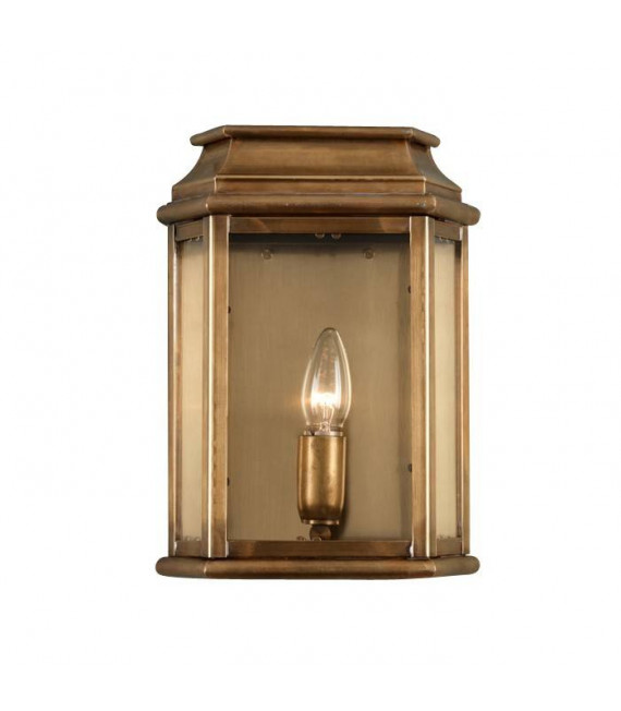 Lampada da parete Lambeth, ottone antico