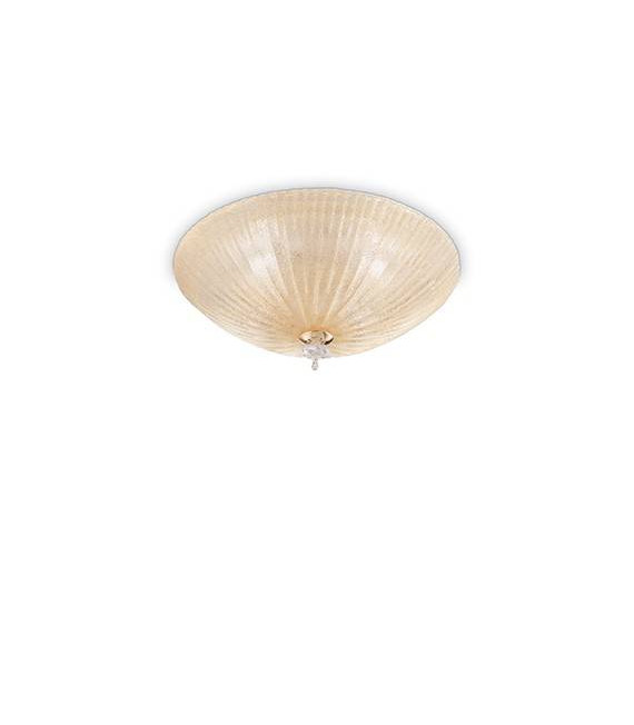 Plafonnier Ambre SHELL 4 ampoules