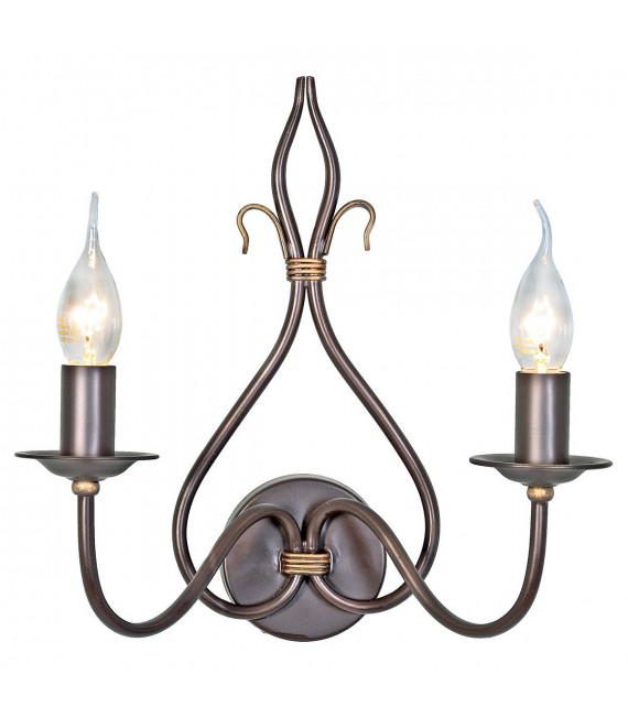 plafonnier ventilateur vintage 2 ampoules e27 max 60w brun patiné