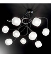 Plafonnier Noir OCTOPUS 9 ampoules