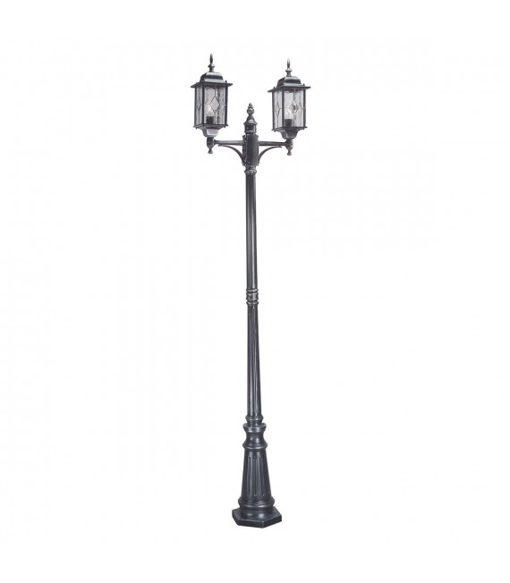 Wexford lampada da terra, nero / argento, 123 cm