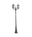 Lampadaire Wexford, noir / argent, 123 cm