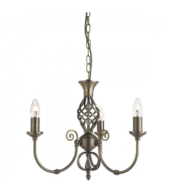 plafonnier ventilateur vintage 2 ampoules e27 max 60w brun patiné