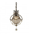 plafonnier ventilateur vintage 2 ampoules e27 max 60w brun patiné