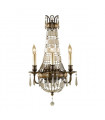plafonnier ventilateur vintage 2 ampoules e27 max 60w brun patiné