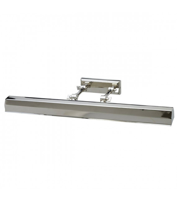 Lampada da parete Chawton per quadri in nichel lucido, 65,2 cm, 4 luci