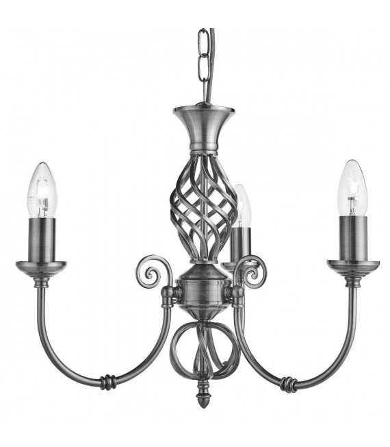plafonnier ventilateur vintage 2 ampoules e27 max 60w brun patiné