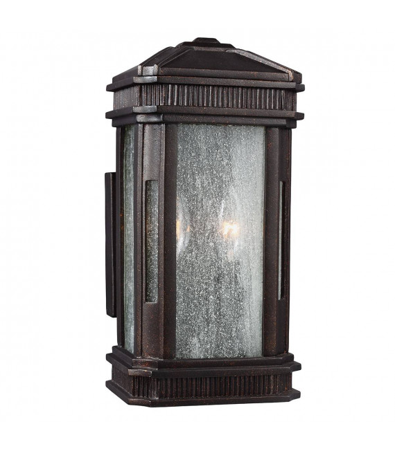 Farol federal, bronce dorado, 2 luces