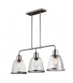 plafonnier ventilateur vintage 2 ampoules e27 max 60w brun patiné