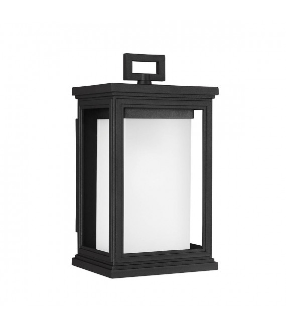 Rosco Laterne, 29,3 cm, schwarz, Opalglas, IP44