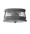 plafonnier ventilateur vintage 2 ampoules e27 max 60w brun patiné