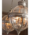 Suspension Adams, nickel antique, 3 ampoules