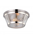 plafonnier ventilateur vintage 2 ampoules e27 max 60w brun patiné