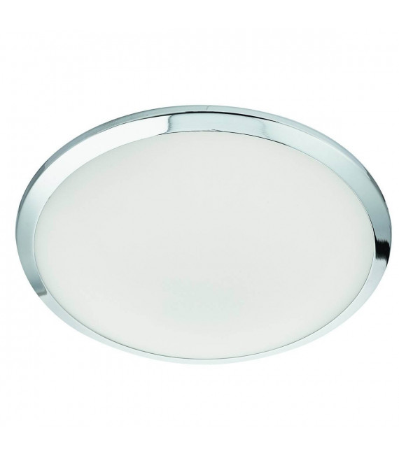 Deckenleuchte 30cm LED Chrom, Milchglas