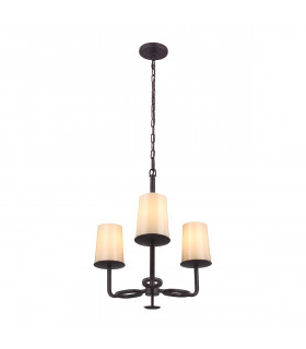Lámpara de pared Huntley, bronce oscuro y vidrio sinterizado, 1 bombilla