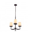 Applique Huntley, Bronze foncé et verre fritté, 1 ampoule