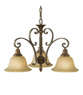 Lampada da parete Kelham, bronzo dorato e vetro Scavo, 1 lampadina