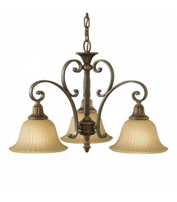 Lámpara de pared Kelham, bronce dorado y vidrio Scavo, 1 bombilla