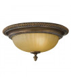 Suspension Kelham, bronze doré et verre Scavo, 4 ampoules