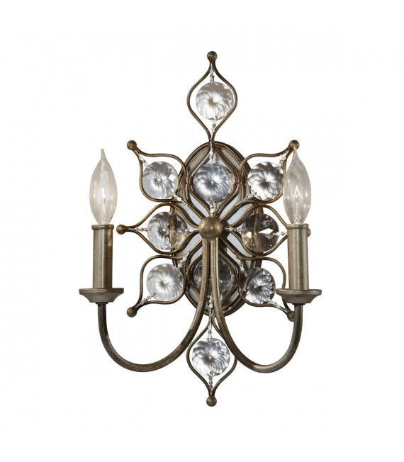 plafonnier ventilateur vintage 2 ampoules e27 max 60w brun patiné
