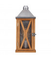 plafonnier ventilateur vintage 2 ampoules e27 max 60w brun patiné