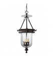 plafonnier ventilateur vintage 2 ampoules e27 max 60w brun patiné