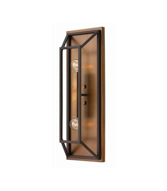 Aplique Fulton, bronce, 2 luces