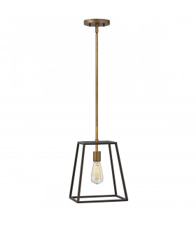Lampada a sospensione Fulton, bronzo