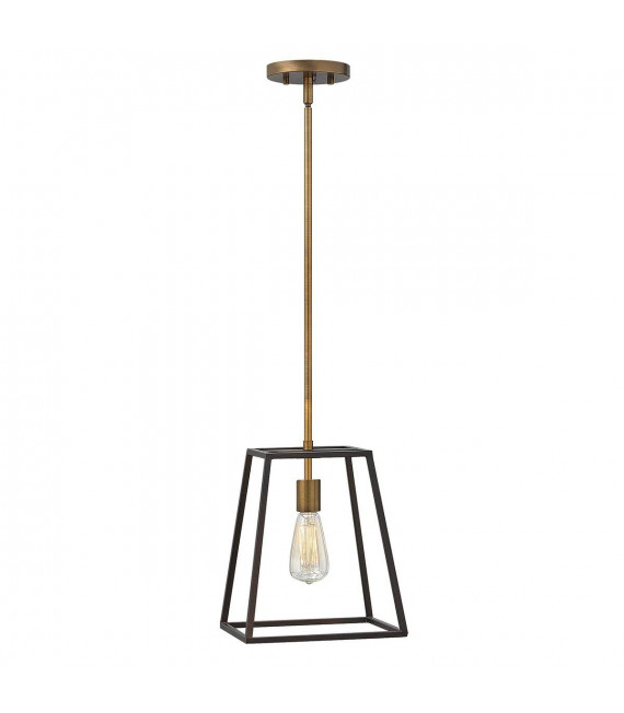 Lampada a sospensione Fulton, bronzo