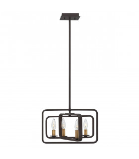 Lampada a sospensione Quentin, bronzo Bukeye, altezza 31,1 cm